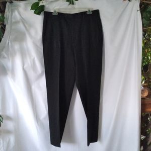 Pazoni Slacks Mens Size 34 Black Virgin Wool Italy Reg Fit